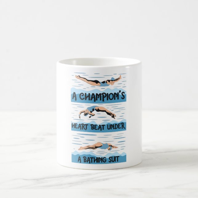 Caneca De Café Champions Swimmer - Fato De Banho (Centro)