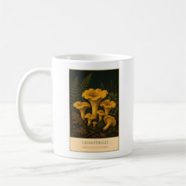 Caneca De Café Chanterelle – Vintage Botanical Mug
