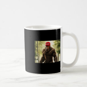 Caneca De Café Chapéu Bigfoot Trump Sasquatch Divertido Republica