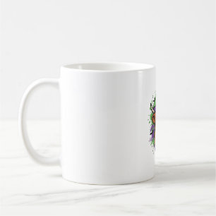 Caneca De Café Chapéu de Bruxa Cow Highland Halloween Vetor Vinta