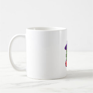 Caneca De Café Chapéu de Bruxa de Sapo Arte de Halloween de Anfíb