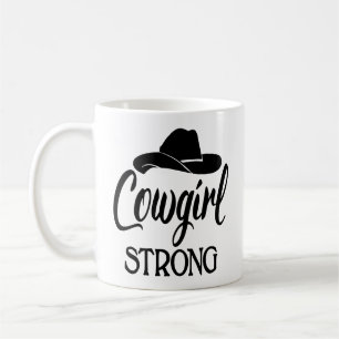 Caneca De Café Chapéu de Cowgirl Atitude Dança de Linha de Cowboy