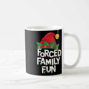 Caneca De Café Chapéu de Elfo de Natal Forçado para Família Homen