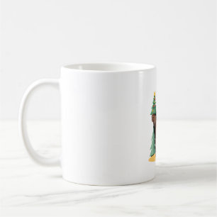 Caneca De Café Chapéu de Natal de Papai Noel para Árvore de Natal