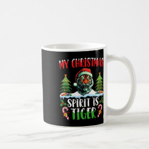 Caneca De Café Chapéu de Natal do Papai Noel do Tigre de Natal Me