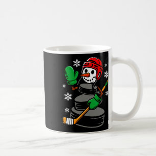Caneca De Café Chapéu de Papai Noel de Hockey Boneco de Neve Nata