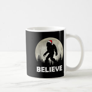 Caneca De Café Chapéu de Papai Noel Pé Grande Acredite Luzes de N