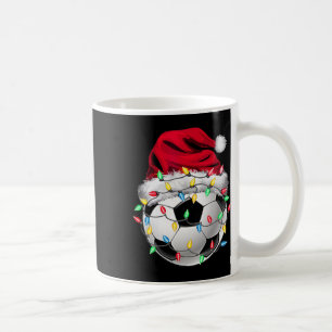 Caneca De Café Chapéu Esportivo de Futebol de Natal Xmas Papai No