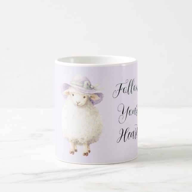 Caneca De Café Chapéu Lavanda de Ovelha (Centro)
