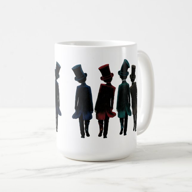 Caneca De Café Chapéus Superiores (Frente Esquerda)