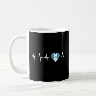 Caneca De Café Chapin Guatemala Heart beat I Love Guatemala Flag