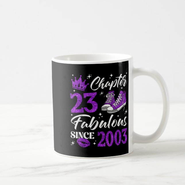 Caneca De Café Chapter 23 Fabulous Since 2003 23rd Birthday Women (Direita)