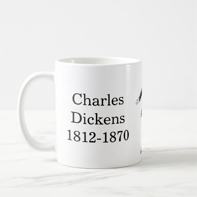 Caneca De Café Charles Dickens cita livros (Esquerda)