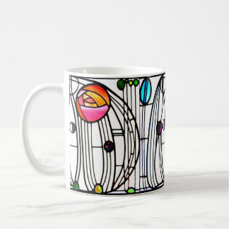 Caneca De Café Charles Rennie Mackintosh flores