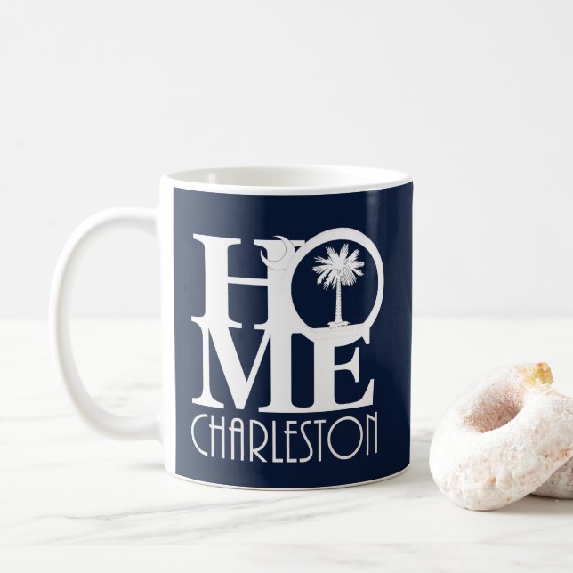 Caneca De Café Charleston HOME Carolina do Sul (Com Donut)