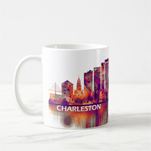 Caneca De Café Charleston South Carolina Skyline
