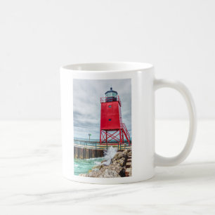 Caneca De Café Charlevoix South Pierhead Lighthouse