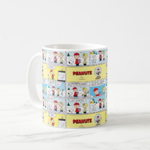 Caneca De Café Charlie Brown   Globo de Neve