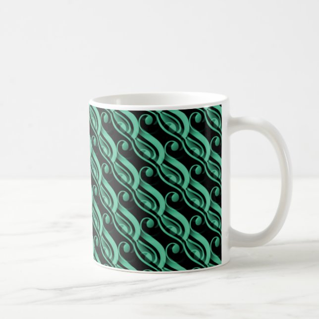 Caneca De Café Charm Mug sem esforço, Mint Green (Direita)