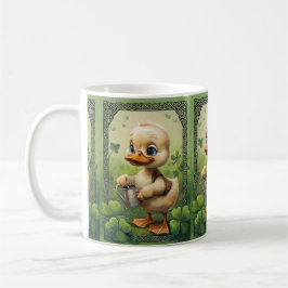 Caneca De Café Charme Celta: Amarrando Em Duckling Roupas De Quat