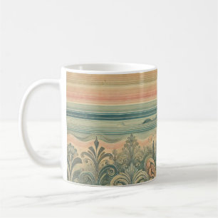 Caneca De Café Charme de Vintage: Tiras Desbotadas Coffee Mug