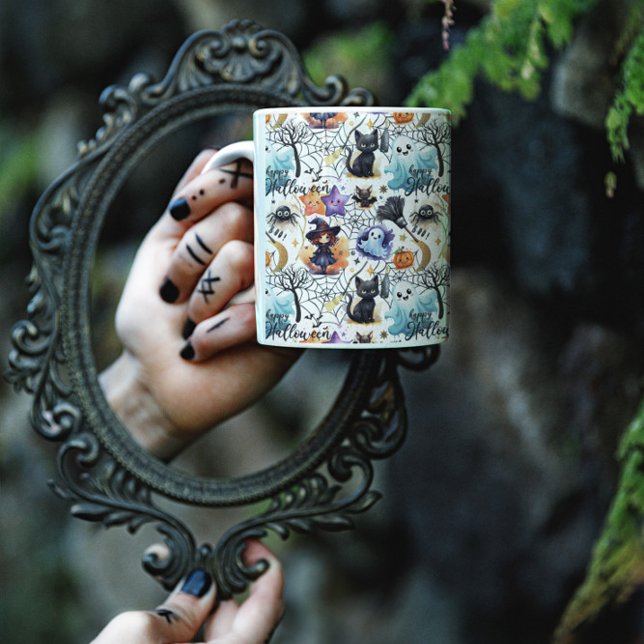 Caneca De Café Charming Halloween (Criador carregado)