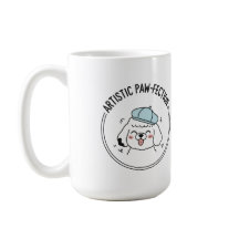 Charming Poodle Sketch com Blue Beret