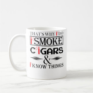 Caneca De Café Charutos s Com Charuto Vermelho Bonito Fumante Hom