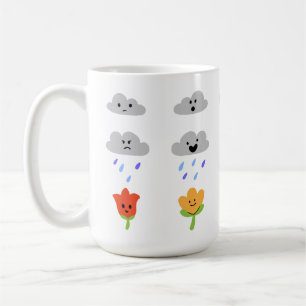 Caneca De Café Chás de abril levam às flores de maio