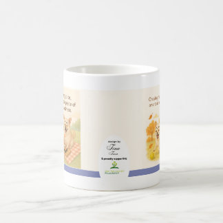 Caneca De Café Chasing Happiness Dog Lover Mug by Tina Tran