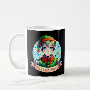 Caneca De Café Chatbot Memes De Natal Engraçados Acreditam No Seu
