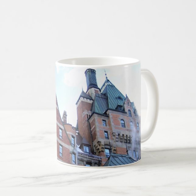 Caneca De Café Chateau Frontenac, Quebec, Canadá (Frente Esquerda)