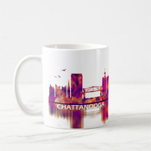 Caneca De Café Chattanooga Tennessee Skyline