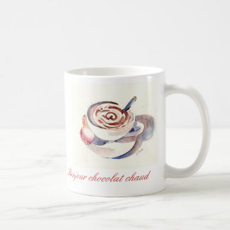 Caneca De Café Chaud do chocolat de Bonjour