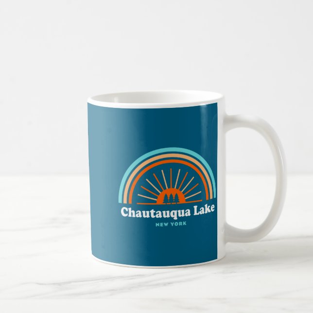 Caneca De Café Chautauqua Lake New York Rainbow _1  (Direita)