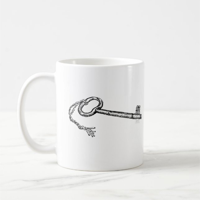 Caneca De Café Chave Antiga (Esquerda)