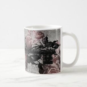 Caneca De Café Chave antiga e Rosas