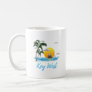 Caneca De Café Chave Costeira West Sailset