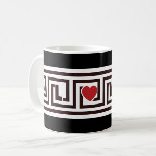 Caneca De Café Chave Grega de Amor