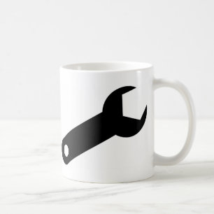 Caneca De Café Chave inglesa preta