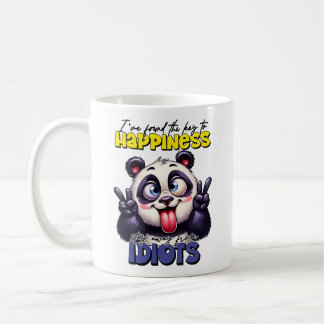 Caneca De Café Chave para a Felicidade Panda Mug