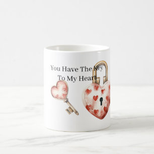 Caneca De Café Chave Para o Meu Coração