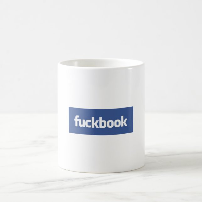 Caneca De Café chávena fuckbook (Centro)