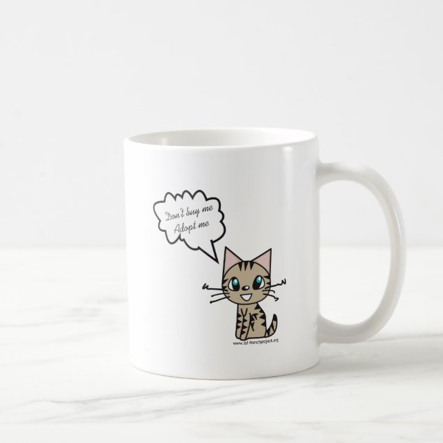 Caneca De Café Chávena mug Adopt mim (Direita)