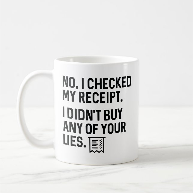 Caneca De Café CheckedReciboLies1A (Esquerda)