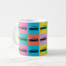 Caneca De Café Checkerboard Mini Cooper Moderno