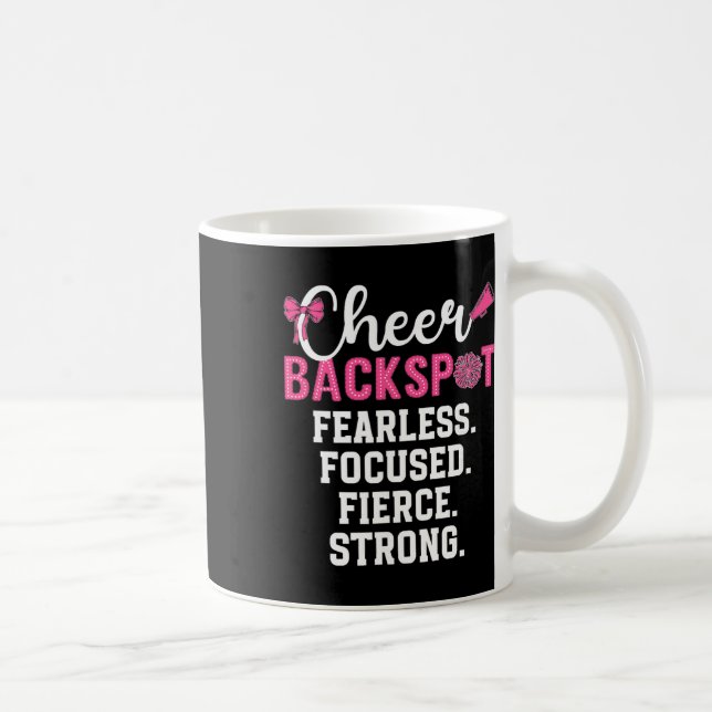 Caneca De Café Cheer Ckspot Destemida Focada Feroz Cheerleading  (Direita)