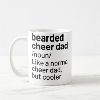 Caneca De Café Cheer Dad Bearded Definition Cheerleading Funny