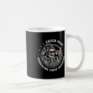 Caneca De Café Cheer Mom Surviving Comp Weekend Cheerleading Moth