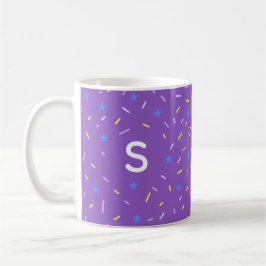 Caneca De Café Cheerful Sprinkle Initial Mug